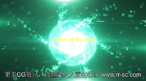 酷炫华丽粒子光波标志LOGO演绎AE模板 Videohive Particle Wave Logo 17771345的图片2