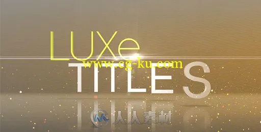 豪华的文字字幕标题动画AE模板 Videohive Luxe Titles 272367的图片1