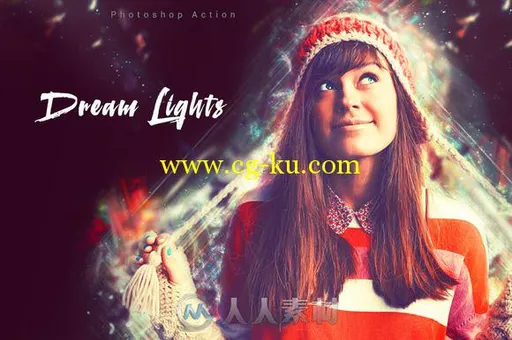 白日梦特效PS动作Dream Lights Photoshop Action的图片1