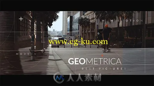 梦幻优雅线条幻灯片相册动画AE模板 Videohive Geometrica // Opening Titles 1764...的图片1