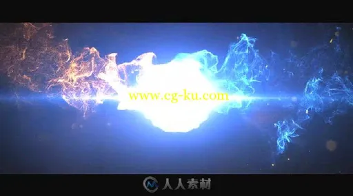 史诗级粒子魔法光碰撞标志显示LOGO演绎AE模板 Videohive Epic Light Reveal 17676...的图片2