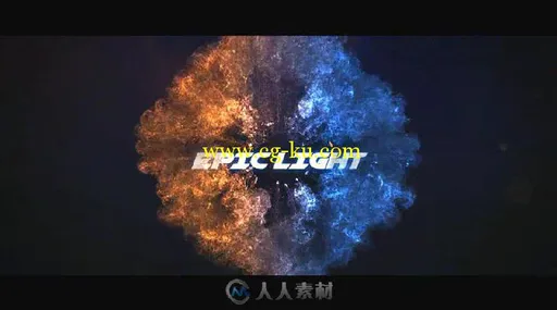 史诗级粒子魔法光碰撞标志显示LOGO演绎AE模板 Videohive Epic Light Reveal 17676...的图片3