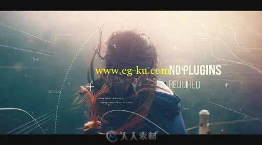 未来线条穿梭幻灯片相册动画AE模板 Videohive Futuristic Slideshow 3 17919547的图片8