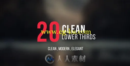 流畅简单的字幕条标题动画AE模板 Videohive Lower Thirds 18128685的图片1