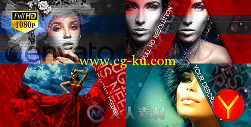 时尚图形展示照片幻灯片相册动画AE模板 Videohive Fashion 2 14260131的图片1