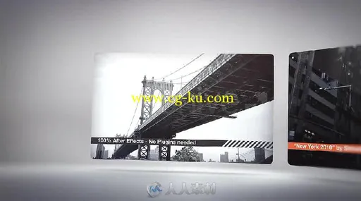 时尚简约干净的图文展示幻灯片相册动画AE模板 Videohive PicFlow 677681的图片5