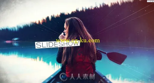 时尚独特的幻灯片相册动画AE模板 Parallax Slideshow的图片1