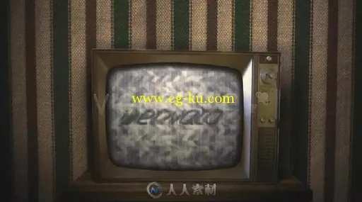 创意旧破电视影视片头AE模板 Videohive Old Broken TV 693961的图片2