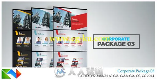 公司企业项目服务宣传AE模板 Videohive Corporate Package 03 17753223的图片1