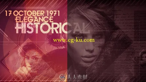 复古优雅回忆历史照片相册动画AE模板 Videohive Elegance Historical 14741419的图片1