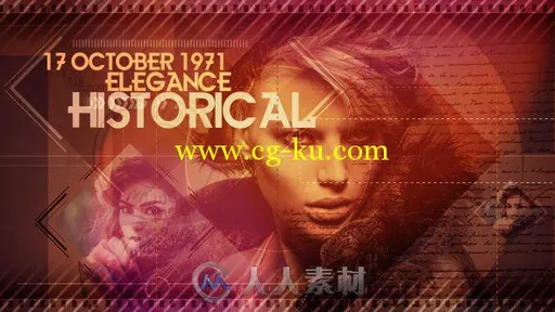 复古优雅回忆历史照片相册动画AE模板 Videohive Elegance Historical 14741419的图片2