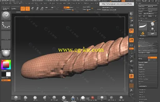 Zbrush位移贴图实例训练视频教程 Gumroad Displacement Map Setup For Production ...的图片1