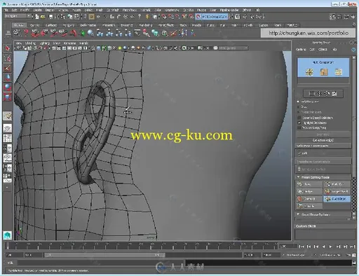 Maya男性脸部建模实例制作视频教程 Gumroad Human Face Topology For Production b...的图片2