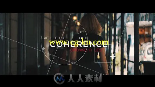 时尚酷炫线条形状幻灯片影视片头AE模板 Videohive Coherence Opening Titles 180...的图片1