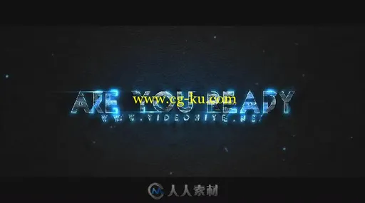 蓝色的霓虹灯特效标题动画AE模板 Videohive Blue Neon V.1 6030075的图片3