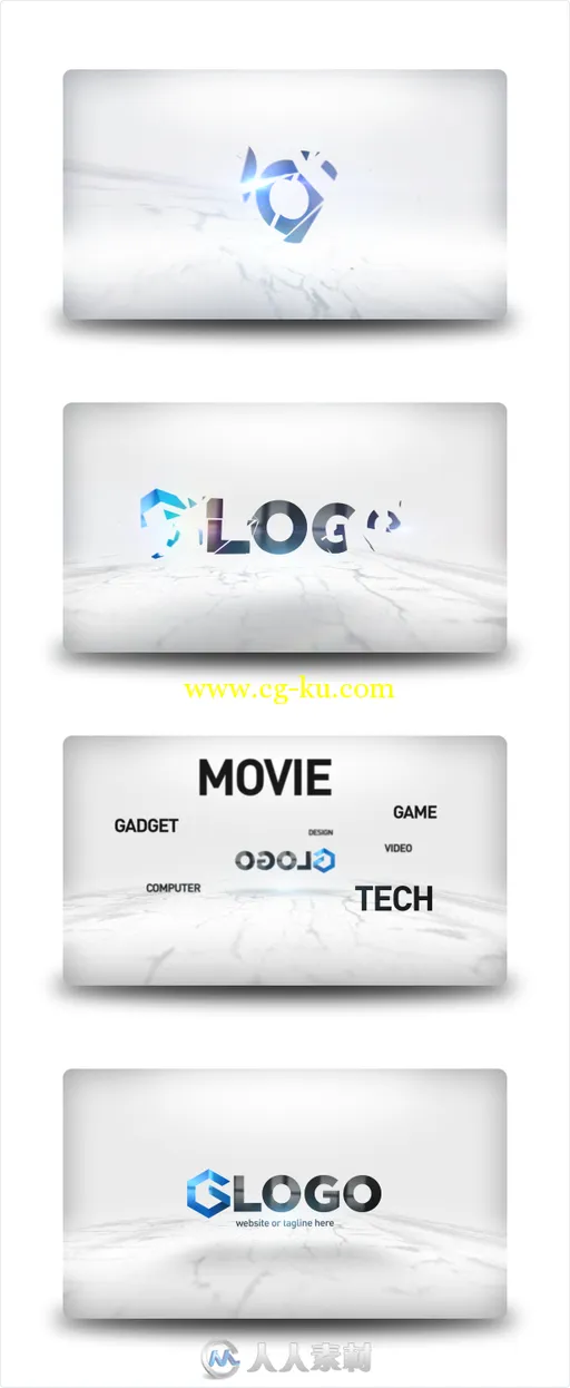 公司企业标志展示LOGO演绎AE模板 Videohive Corporate Logo Intro 16927699的图片1