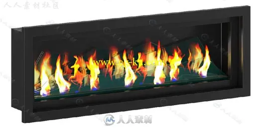 家庭壁炉火炉室内家具设计3D模型合辑 CGAXIS VOL 45 FIREPLACES的图片1