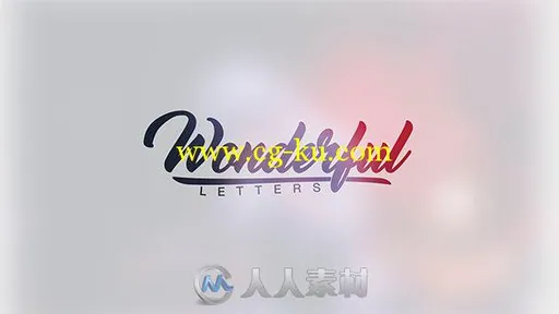 时尚精彩字母标题动画AE模板 Videohive Wonderful Letters 18101492的图片1