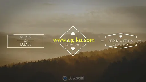 温馨美丽的婚礼标题动画AE模板 Videohive Wedding Titles 17622074的图片6