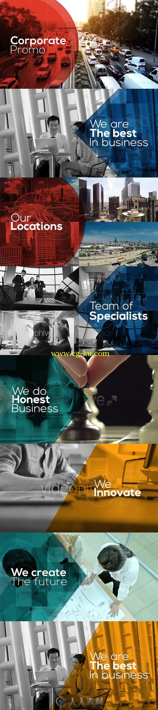 商业公司企业视频宣传片AE模板 Videohive Business - Corporate Promo 174...的图片1