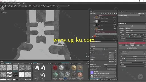 Substance Painter模块化结构游戏纹理制作视频教程 PLURALSIGHT REALISTIC TEXTURI...的图片3