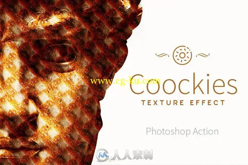 编织特效PS动作Coockies Texture Effect的图片2