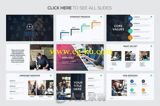 目标主题KEYNOTE模板Target Keynote Template的图片3