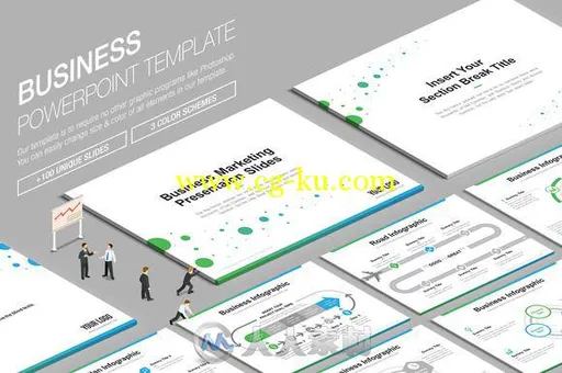 商业展示系列第二版PPT模板Business Powerpoint Template 838916的图片1