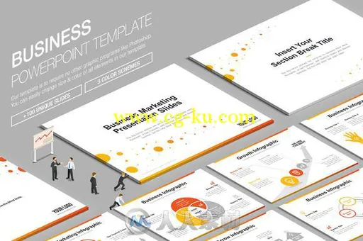 商业展示系列第二版PPT模板Business Powerpoint Template 838916的图片2