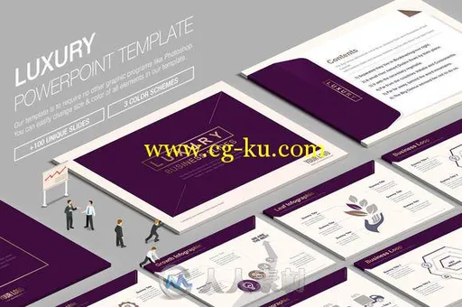 奢侈风格PPT模板Luxury Powerpoint Template 830521的图片3