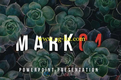 马克04简洁PPT模板Mark04 Powerpoint的图片1