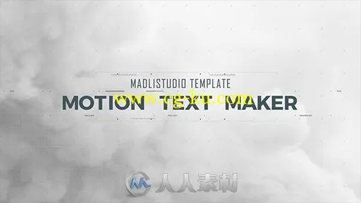 创意运动数字失真影片标题字幕动画AE模板 Videohive Motion Text Maker 18119422的图片1