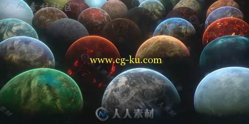 高度详细的行星集合科幻环境模型Unity3D素材资源的图片1