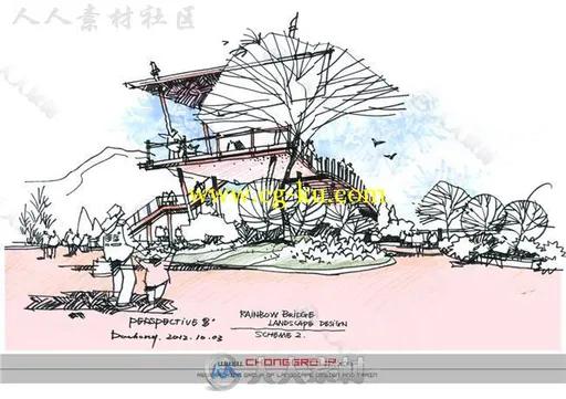 园林建筑景观 sketchup模型大量分享的图片12