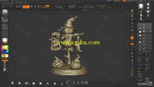 ZBrush稻草人雕刻艺术实例训练视频教程 ZBrush Sculpt a Scarecrow的图片3