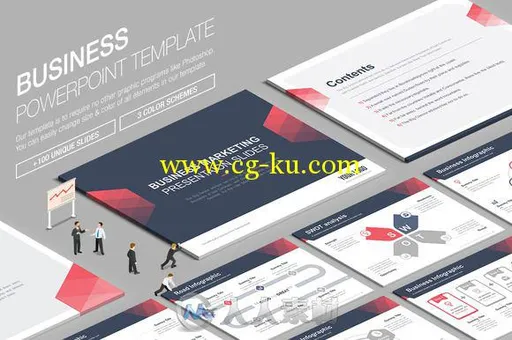 商业展示第六版PPT模板Business Powerpoint Template 842825的图片1