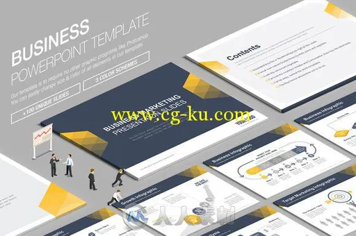 商业展示第六版PPT模板Business Powerpoint Template 842825的图片3