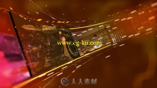 大型3D屏幕环形背景AE模板 Videohive Looped Background With 3D Screens 17088814的图片1