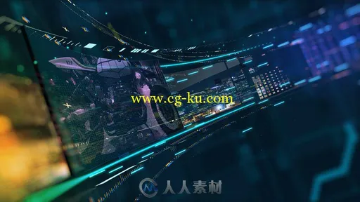 大型3D屏幕环形背景AE模板 Videohive Looped Background With 3D Screens 17088814的图片2