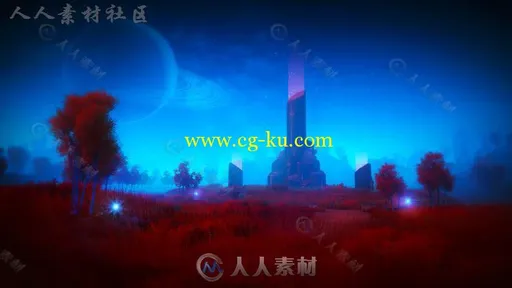 巨大的外部场景梦幻环境模型Unity3D素材资源的图片1