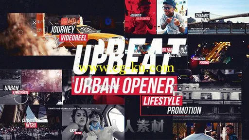 现代时尚动感城市宣传片AE模板 Videohive Upbeat Dynamic Urban Opener 17462758的图片1