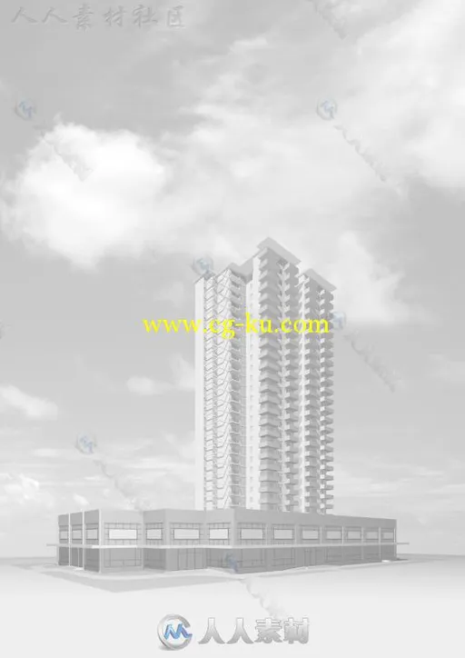 1000套户型 CAD小区室外建筑低层高层住宅户型平面图的图片1