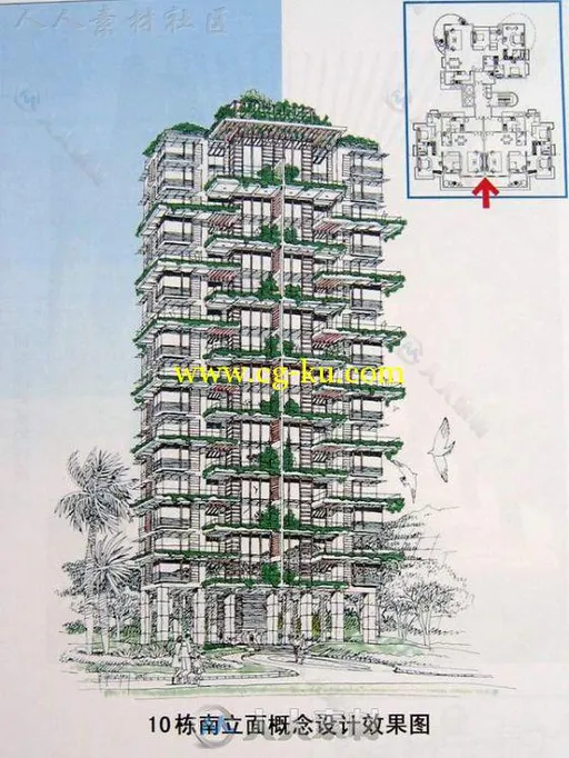 1000套户型 CAD小区室外建筑低层高层住宅户型平面图的图片23