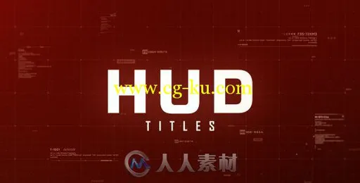 高科技文字标题动画AE模板 Videohive Hud Titles 17121099的图片1