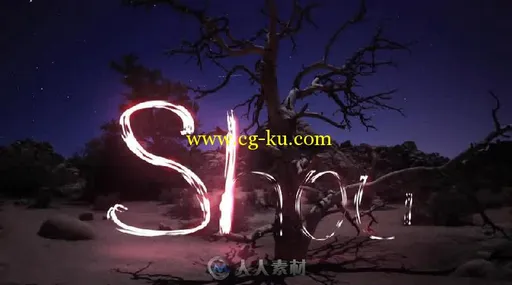 光线绘制动态字母数字符号标题动画AE模板 Videohive LightTrails Alphabet 127...的图片4