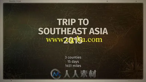 现代旅行地图幻灯片相册动画AE模板 Videohive My Travel Map 18262707的图片2