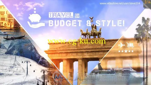 旅行社商业时尚广告宣传片AE模板 Videohive Travel Agency TV Commercial的图片1