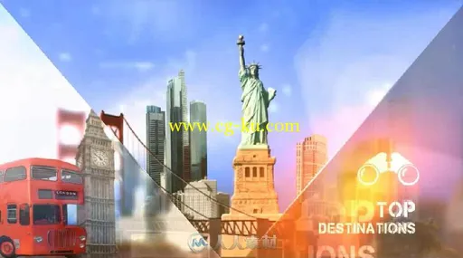 旅行社商业时尚广告宣传片AE模板 Videohive Travel Agency TV Commercial的图片3