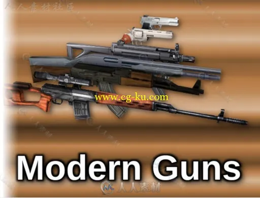 30个Low Poly枪包（UFPs兼容）武器道具模型Unity3D素材资源的图片23