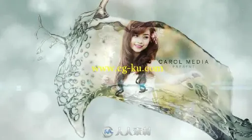 优雅唯美水流显示照片幻灯片相册动画AE模板 Videohive Water Show 18201128的图片2